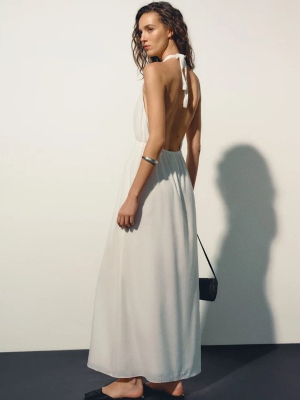 NEW Reformation Kiran Maxi Halter Dress White | US 2 UK 6